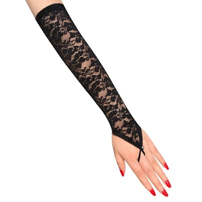 Floral Lace Fingerless Gloves