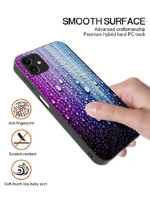 1入組水滴圖案手機殼 - 彩色 - 查看 6