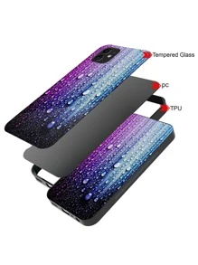 1入組水滴圖案手機殼 - 彩色 - 查看 7