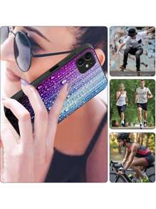 1入組水滴圖案手機殼 - 彩色 - 查看 8