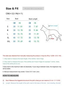 1pc Contrast Binding Pocket Detail Pet Jumpsuit - Apricot - View 5