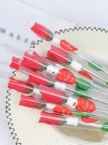 2pcs Artificial Rose - Multicolor - View 1