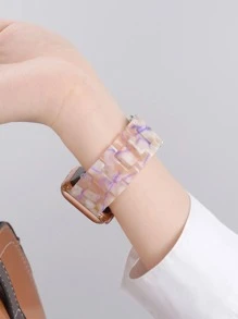 1 件 CNC 树脂雕刻 Apple Watch 表带，可调节尺寸以适合手腕，防水耐用，兼容 Apple Watch Ultra 2/1、SE、S10/9/8/7/6/5/4/3/2/1 38/40/41/42/44/46//45/49mm - 彩色 - 查看 9