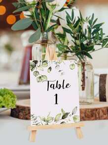 10pcs Wooden Place Card Holder - Brown - View 1