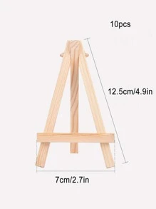 10pcs Wooden Place Card Holder - Brown - View 4