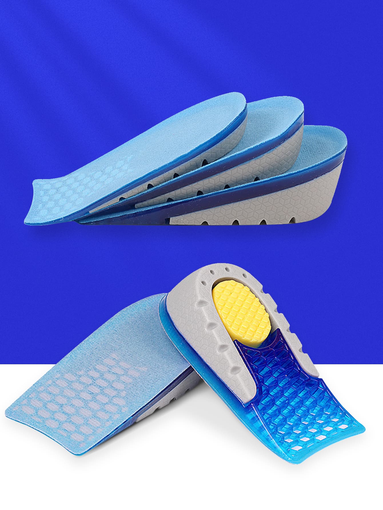 1 par Plantillas de aumento de altura - Azul - Ver 1