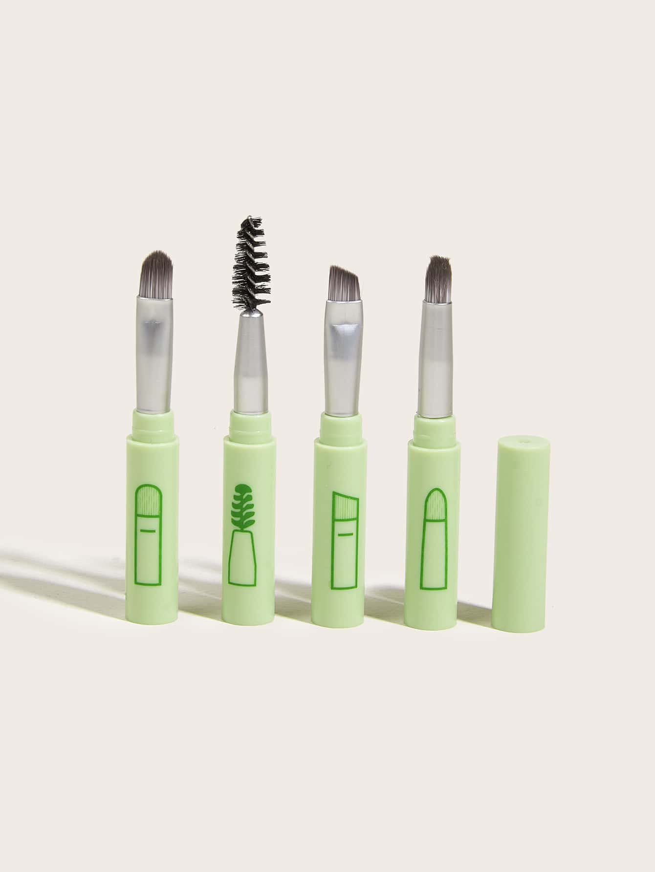 四合一多功能化妆刷套装，化妆刷组合，化妆刷套装，全套化妆工具，化妆刷套装，全套化妆工具，化妆刷套装，化妆刷礼盒套装 - 綠色 - 查看 1