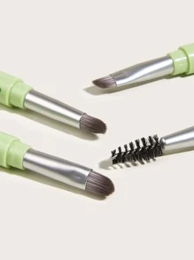 四合一多功能化妆刷套装，化妆刷组合，化妆刷套装，全套化妆工具，化妆刷套装，全套化妆工具，化妆刷套装，化妆刷礼盒套装 - 綠色 - 查看 3