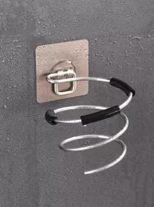 1入組免打孔掛壁式電吹風架