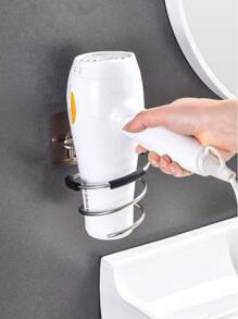 1入組免打孔掛壁式電吹風架