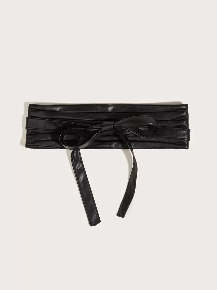 1pc/2pcs Plus Size Black Waist Cincher Belt, Elegant Match For Evening Gown, Formal Dress, Wedding, Party, Gift Summer, School Fall, Autumn, Halloween - Black - View 3