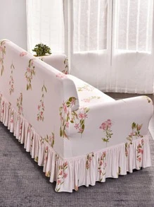 花朵圖案有彈性沙發套 - 彩色 - 查看 2