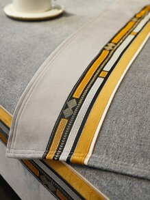 1pc Geometric Jacquard Sofa Towel - Multicolor - View 6