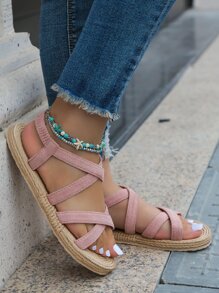 Dép bệt Nữ màu trơn Kỳ nghỉ - Hồng - Xem 5