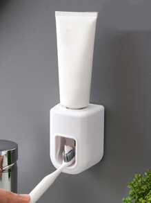 1pc Random Color Toothpaste Squeezer, Wall Mounted Plastic Toothpaste Holder For Bathroom - Multicolor - View 6