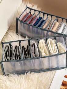 1 件对比色装订抽屉内衣收纳盒装饰秋季装饰节日装饰房间装饰家居装饰秋季装饰卧室装饰 - 灰色 - 查看 5