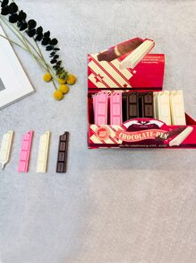 2入組巧克力形狀隨機圓珠筆