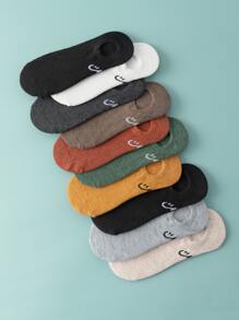 Hombres 10 pares Calcetines invisibles expresión - Multicolor - Ver 3