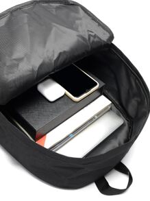 2 piezas hombres set mochila informal que brilla en la oscuridad con diseño de astronauta, set mochilas universitarias, estudiantes de secundaria, estudiantes graduados, estudiantes universitarios de primer año, para viajar, al aire libre, viajes de senderismo - Negro - Ver 8