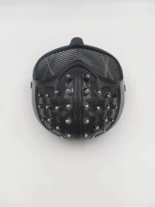 鉚釘裝飾戲服面罩