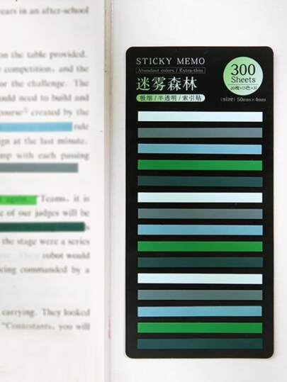 1pc Solid Color Sticky Note