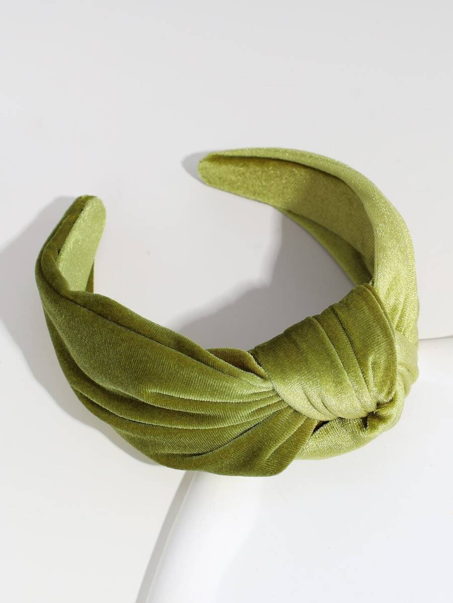 結飾髮箍 - 綠色 - 查看 1