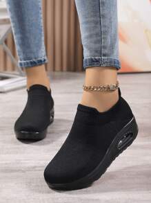 Slip On Rocking Shoes - Black - View 3