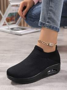 Slip On Rocking Shoes - Black - View 2