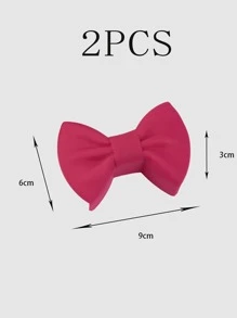 2 piezas Clip en forma de lazo dedo - Burdeos - Ver 3