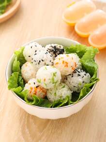2pcs/set Portable Rice Ball Mold, Nordic Plastic Rice Ball Sushi Maker For Kitchen - Multicolor - View 5
