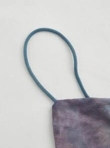 SHEIN MOD Figure Graphic Ruched Crisscross Backless Bandana Hem Cami Top - Multicolor - View 5