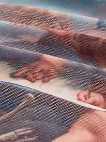 SHEIN MOD Figure Graphic Ruched Crisscross Backless Bandana Hem Cami Top - Multicolor - View 4