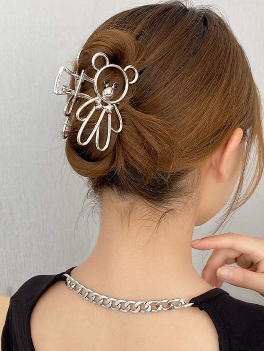 卡通熊設計髮爪