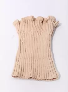 素色圍脖 - 杏色 - 查看 3