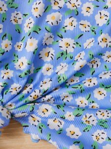 SHEIN 小女童滿版印花T恤 - 彩色 - 查看 3