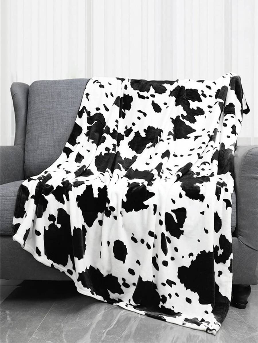 1 chiếc chăn hoa văn con bò - Nhiều màu - Xem 1