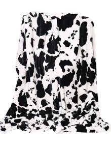 1 chiếc chăn hoa văn con bò - Nhiều màu - Xem 3