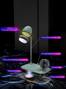 1 pieza Cargador inalámbrico 3 en 1 15W