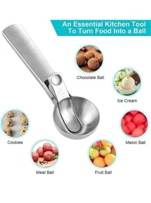 1入組不銹鋼奶油勺兩用冰淇淋球勺