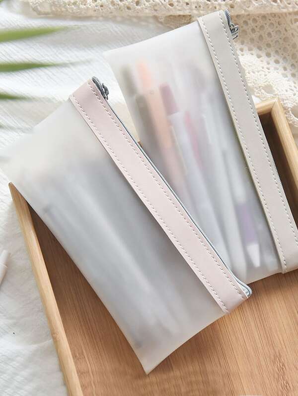 1pc Plain Pencil Case SHEIN UK