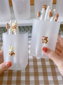 1入組卡通圖案隨機筆筒 - 彩色 - 查看 1