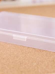 1 pieza Caja de almacenamiento de papelería transparente - Multicolor - Ver 3