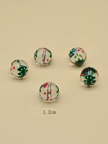 5 piezas cuenta árbol de Navidad - Multicolor - Ver 3