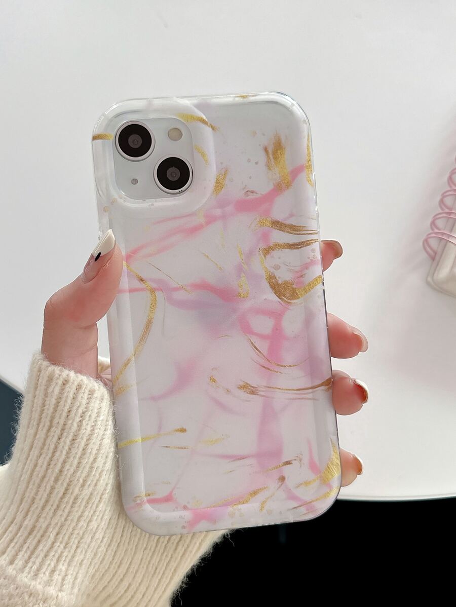 Marble Pattern Phone Case - Multicolor - View 1