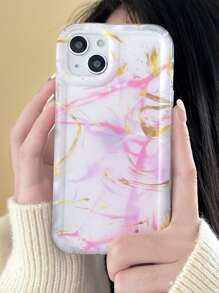 Marble Pattern Phone Case - Multicolor - View 4