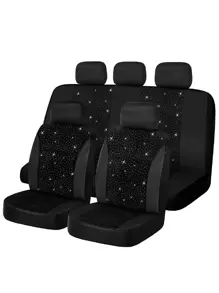 9pcs Glitter Car Seat Cover - Multicolor - View 1