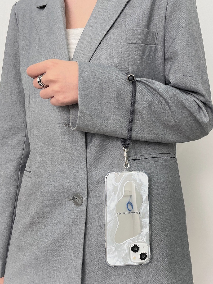 Phone Charm White Frosted Magic Mirror UltraLightweight Phone Case PC