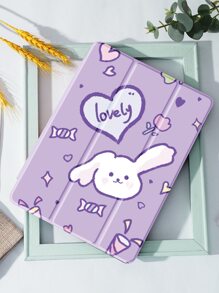 卡通兔子图案保护壳 适用于 iPad - 彩色 - 查看 2