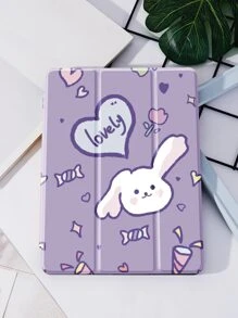 卡通兔子图案保护壳 适用于 iPad - 彩色 - 查看 6