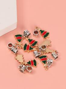 10pcs Christmas Tree DIY Pendant - Multicolor - View 1